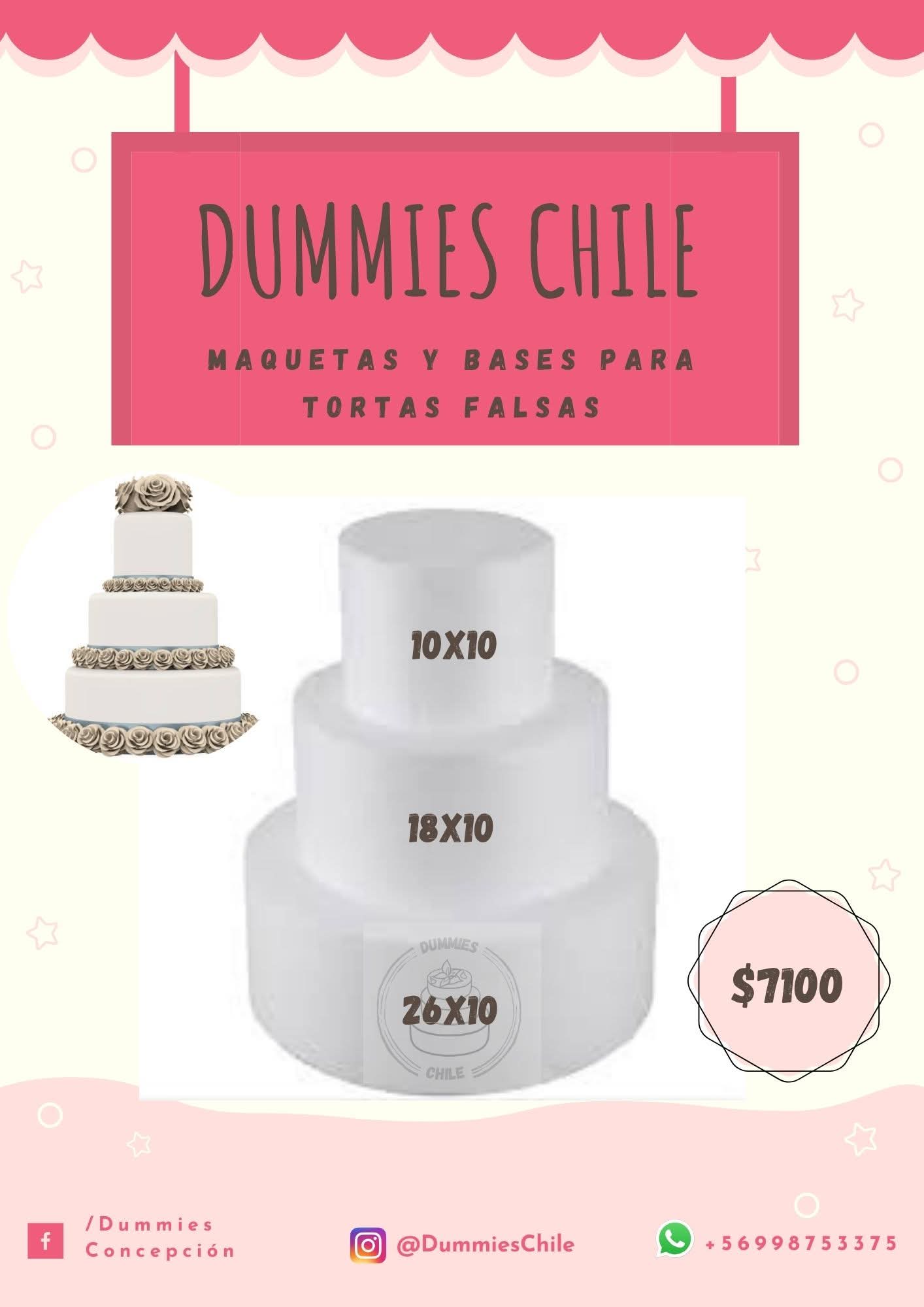 Torta Falsa 3 Pisos – Clásica